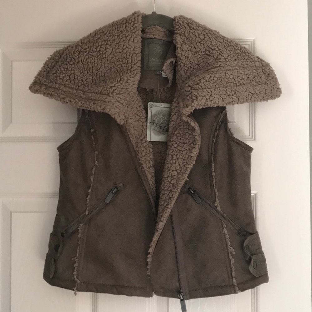 Faux Suede Vest